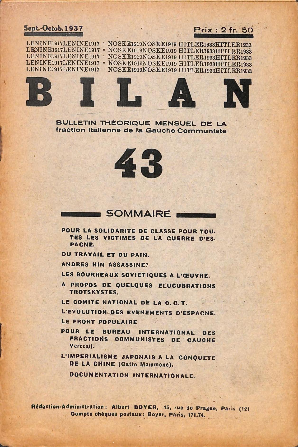 Miniature de Bilan nº 43